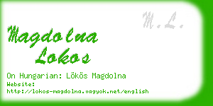 magdolna lokos business card