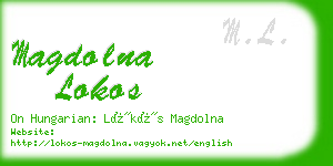 magdolna lokos business card